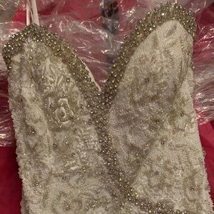 Couture Claires Collection beaded silk gown